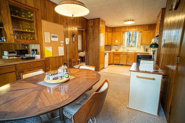 35 Middle Rd, Acton, ME 04001 - dining space with wooden walls