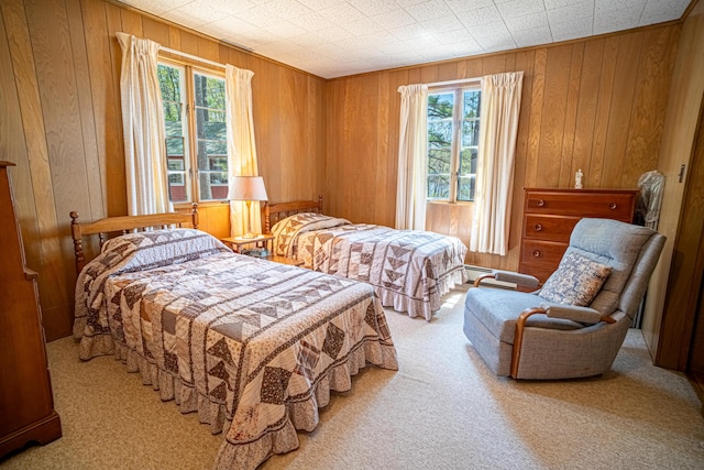 35 Middle Rd, Acton, ME 04001 - carpeted bedroom featuring wood walls