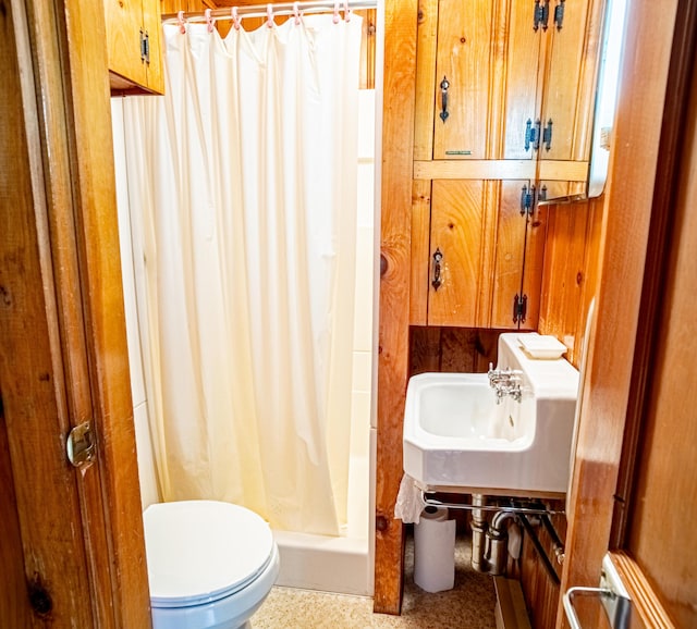 35 Middle Rd, Acton, ME 04001 - full bathroom featuring a shower stall, a sink, and toilet