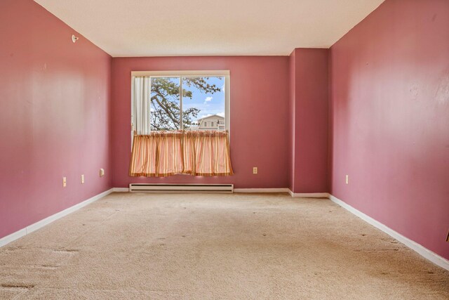 215 E Grand Ave Unit 206, Old Orchard Beach, ME 04064 - carpeted empty room with a baseboard radiator and baseboards