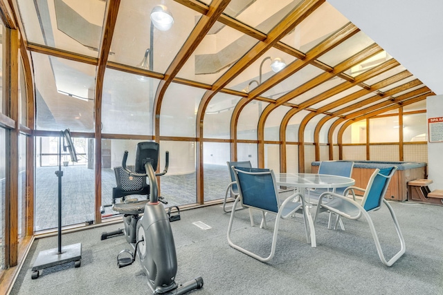 215 E Grand Ave Unit 206, Old Orchard Beach, ME 04064 - sunroom with a jacuzzi