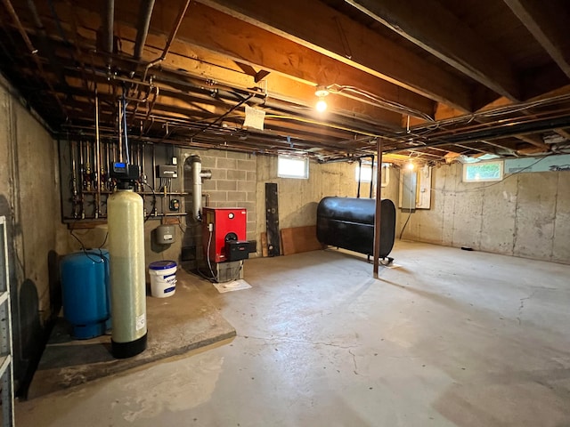 view of basement