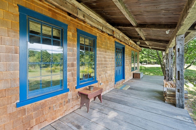 view of wooden terrace