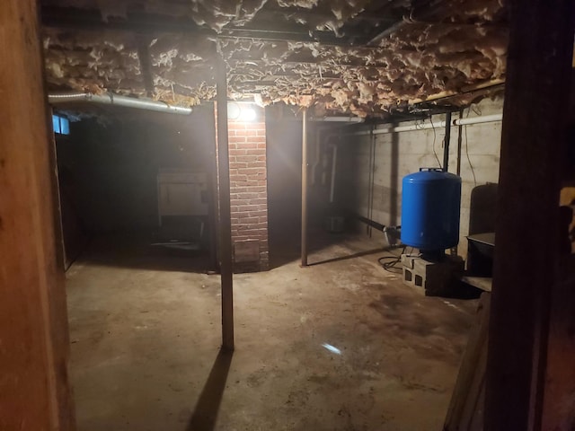 view of basement