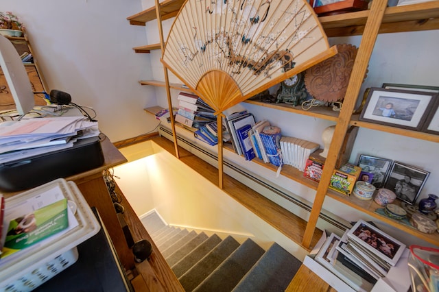 interior space with wood-type flooring