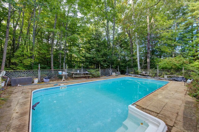 view of pool with a patio