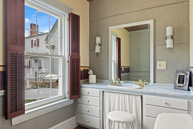 bathroom featuring vanity