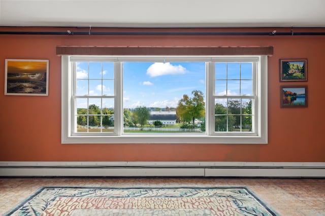 room details with a baseboard heating unit