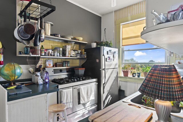 kitchen featuring appliances with stainless steel finishes