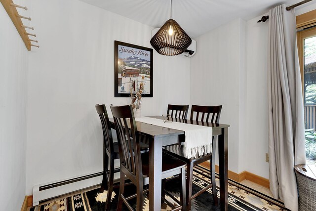 view of dining area