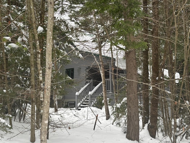 view of snowy landscape