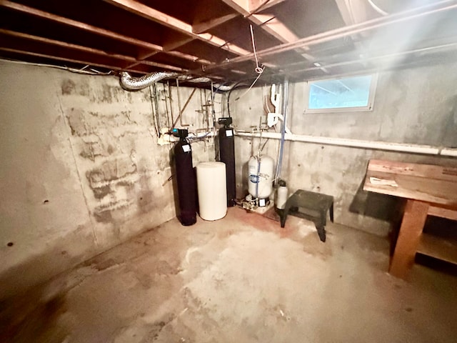 view of basement