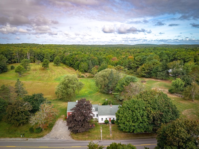 1276 State Route 32, Bristol, ME 04564 - birds eye view of property with a wooded view