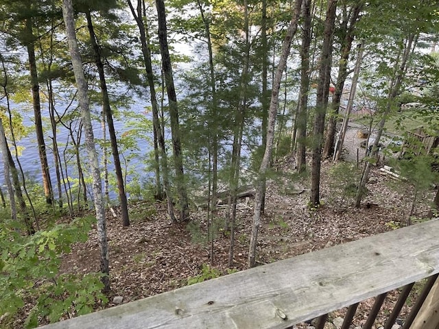 view of local wilderness featuring a water view