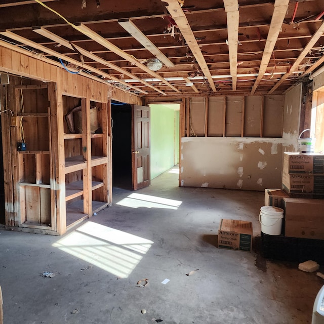 miscellaneous room featuring concrete flooring