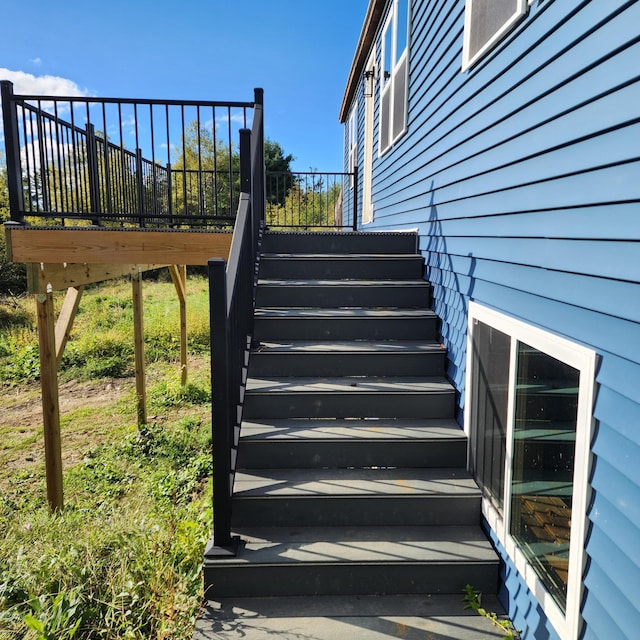 view of staircase