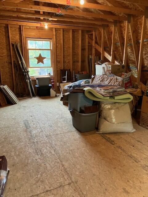 view of attic