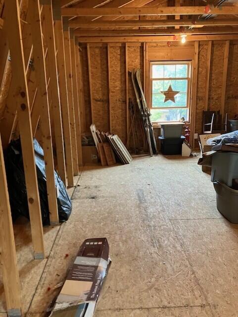 view of attic