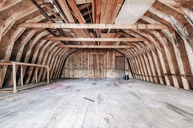 view of attic