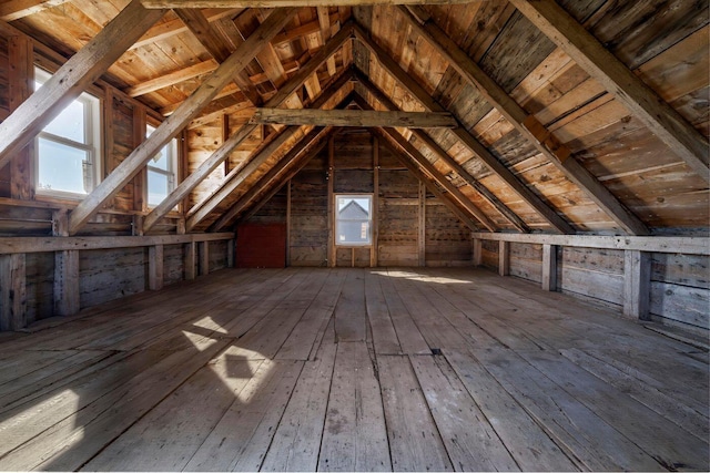 view of attic