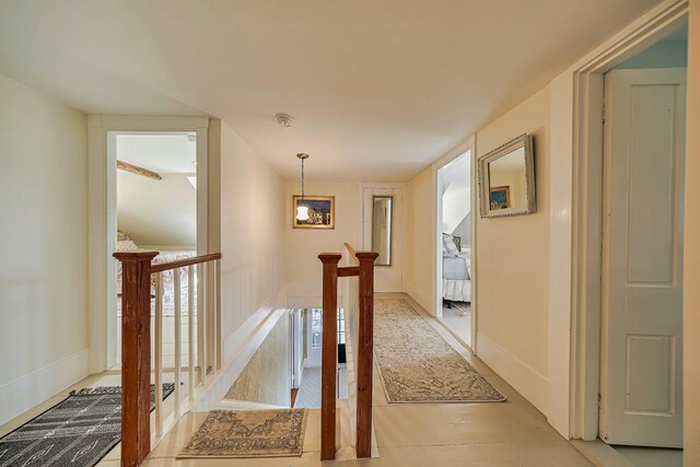 87 Carter Point Rd, Sedgwick, ME 04676 - hallway with an upstairs landing and baseboards