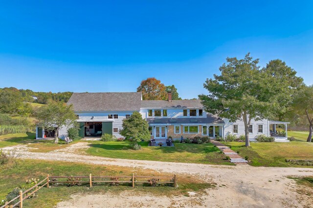 87 Carter Point Rd, Sedgwick, ME 04676 - view of front facade featuring driveway and a chimney
