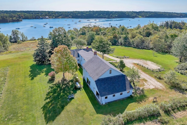 87 Carter Point Rd, Sedgwick, ME 04676 - aerial view of property and surrounding area with a large body of water
