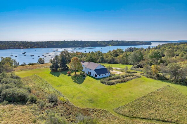 87 Carter Point Rd, Sedgwick, ME 04676 - view from above of property featuring a large body of water