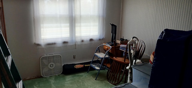1270 US Rte 1, Weston, ME 04424 - home office featuring carpet and wallpapered walls