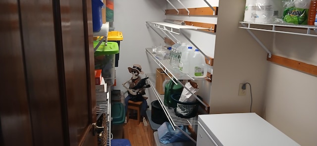 view of storage room