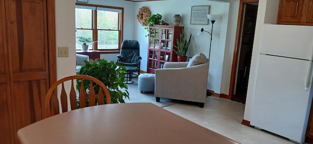 view of dining area