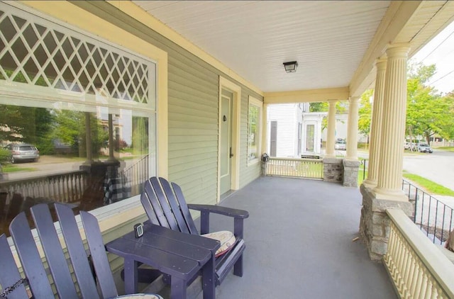 view of patio / terrace featuring a porch