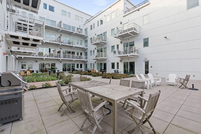 383 Commercial St Unit 701, Portland, ME 04102 - view of patio / terrace with outdoor dining space
