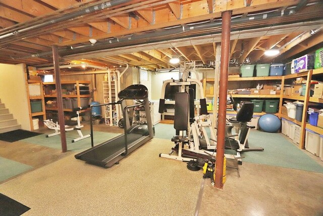 view of workout area