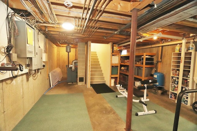 view of basement