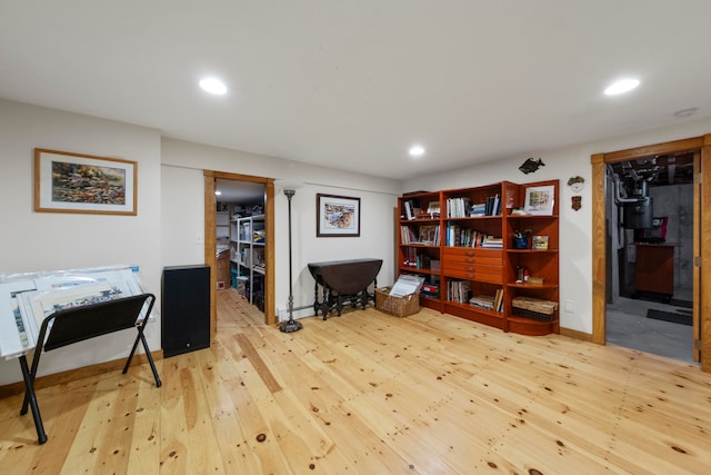 interior space featuring light hardwood / wood-style floors