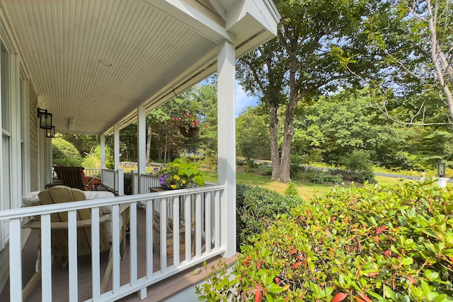 view of patio / terrace with a porch