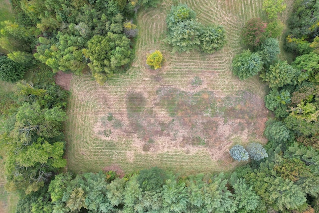 aerial view featuring a rural view