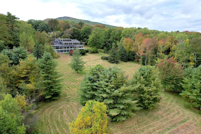 aerial view with a view of trees