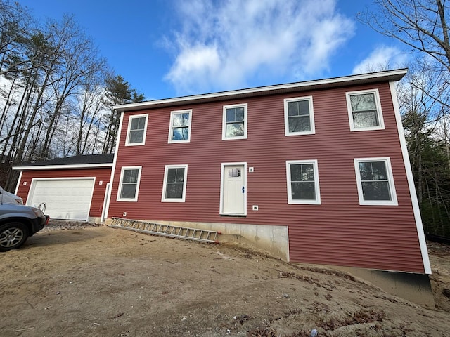 colonial house with a garage