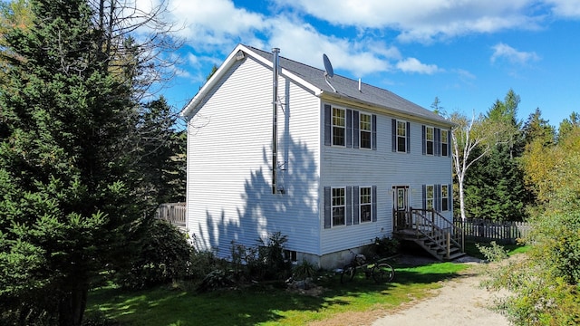 view of home's exterior