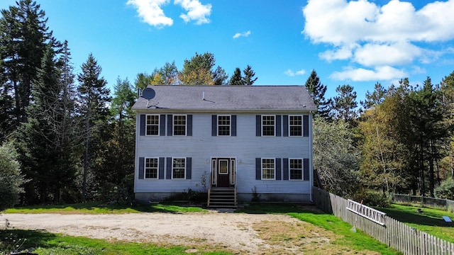 view of colonial home