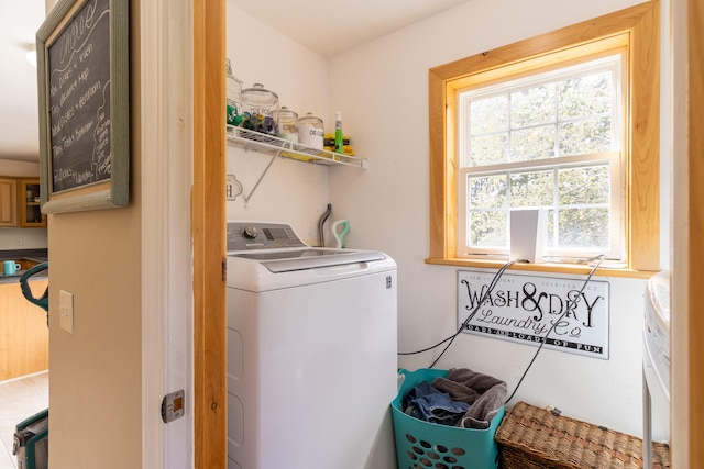 laundry room with washer / dryer