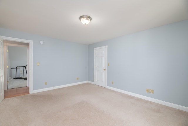 empty room with light carpet