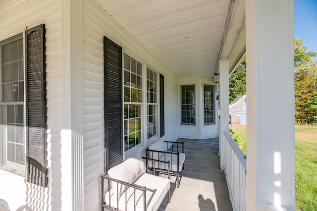 exterior space featuring a porch