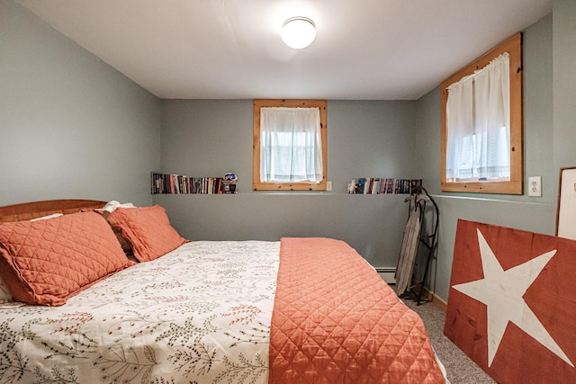 11 Goss Pond Rd, Bethel, ME 04217 - bedroom with carpet floors and a baseboard radiator