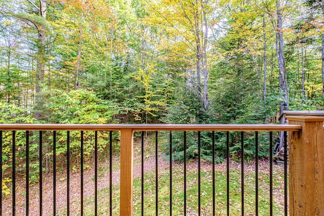 11 Goss Pond Rd, Bethel, ME 04217 - balcony featuring a view of trees