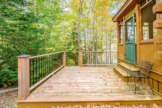 11 Goss Pond Rd, Bethel, ME 04217 - view of wooden terrace