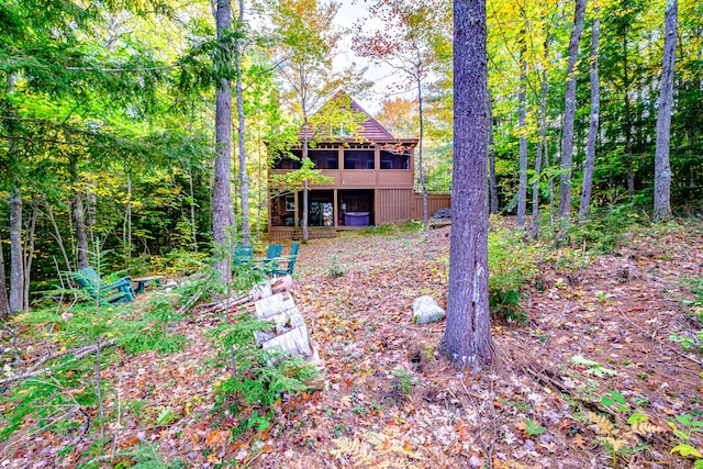 11 Goss Pond Rd, Bethel, ME 04217 - rear view of property featuring a deck