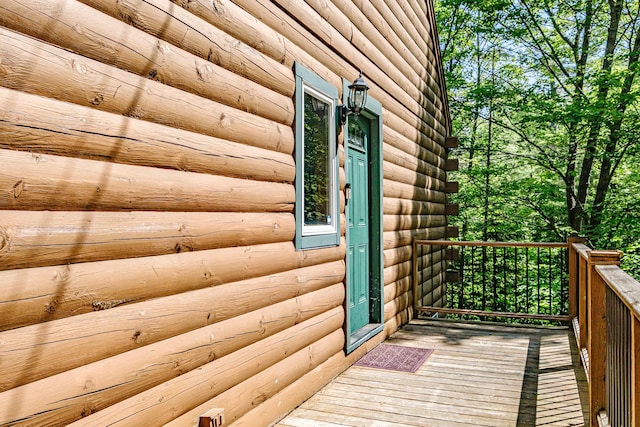 11 Goss Pond Rd, Bethel, ME 04217 - view of wooden deck